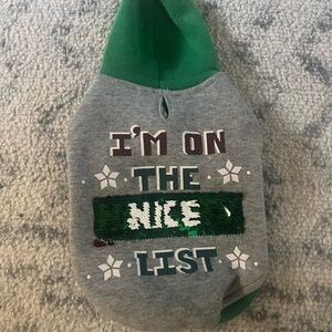 Boots & Barkley Gray and Green Dog Hoodie